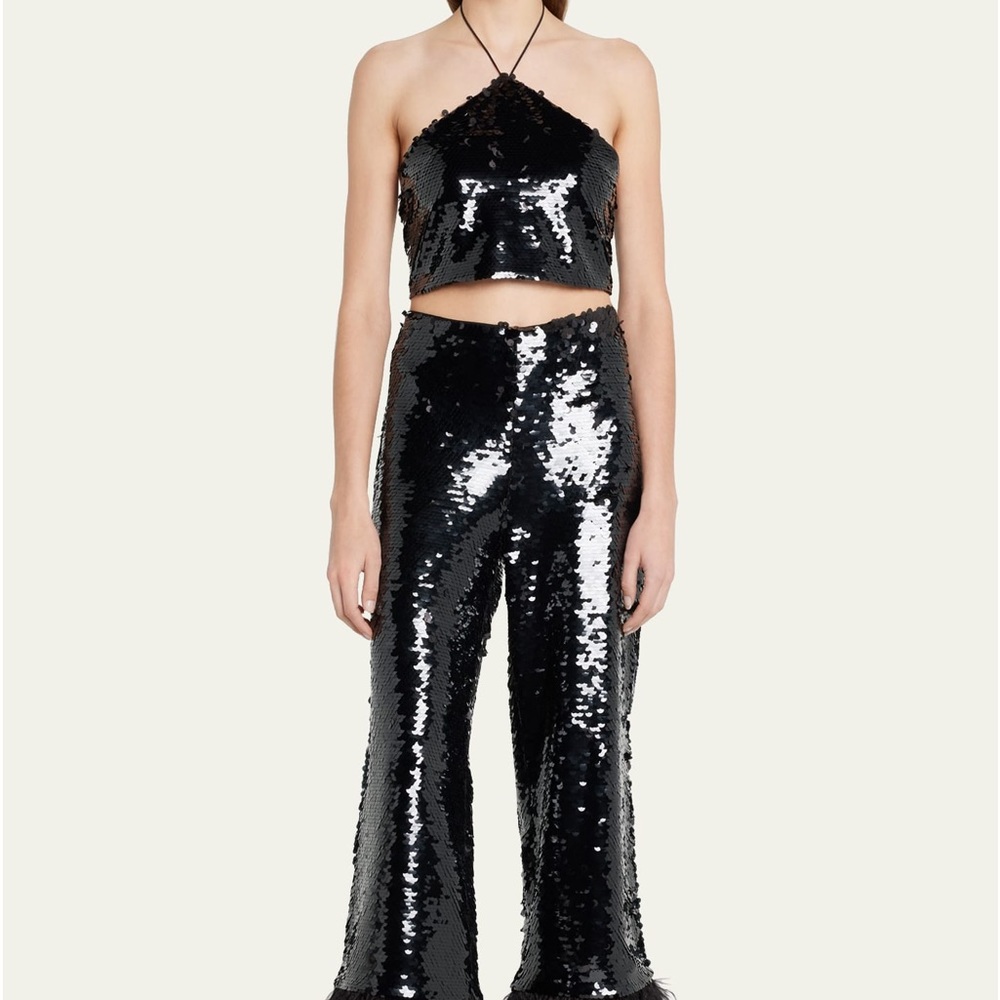 Alexis Black Sequin top